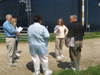 Participants visit the Purdue dairy farm during assessment training