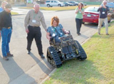 Action Track Chair in action during the demonstration at the Fence Line Conference.