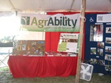 The AgrAbility display at the Farm Progress Show.