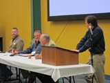 A panel discusses helping veterans in agriculture at the AgrAbility Veterans and Agriculture Conference.