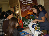 Gloria and Esmeralda at one of the Bi-National Health Month fairs in Vacaville, Solano County.