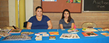 Gloria and Esmeralda at one of the Bi-National Health Month fairs in Vacaville, Solano County.