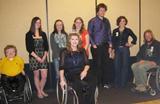 Ashlee Lundvall, Ms. Wheelchair U.S.A. with attendees at the Shephard Symposium.