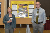 Karen Funkenbusch and Joseph Brajdich with Poster Award