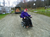 Robert Smith, VT AgrA client, in new motorized wheelchair