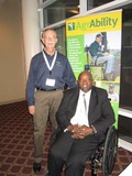 Chuck Baldwin with Cyril Broderick Sr. at PAWC