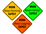 Tractor safety decals