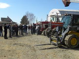 La Crosse Tech students visiting WI client farm