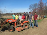 MI State Alpha Gamma Rho volunteers at Linda Streeter's farm