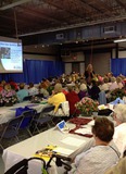 WV AgrA's Inetta Fluharty at Women in Ag Day, Moundsville State Penitentiary