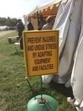 Maine AgrAbility sign at Common Ground Fair