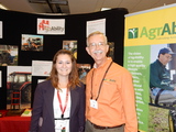 Abi Jensen (WI) and Chuck Baldwin (NAP) at World Dairy Expo