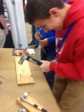 Hammer Nail One-Handed demo at Obion Co. Young Farmers & Ranchers Career Day