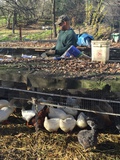 photo of farmer during site visit