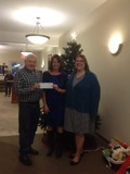 presentation of check to Vermont AgrAbility