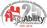 AgrAbility of Wisconsin 25-Yr logo