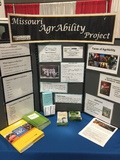 MO AgrAbility display at Western Farm Show