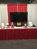 MO AgrAbility mask display at Western Farm Show