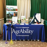 AgrAbility for Pennsylvanians booth at Farming for the Future Conference