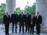Cindy Chastain with other veterans and members of congress in front of US capital