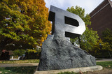 Purdue "P" statue