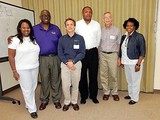 Paul Jones and Chuck Baldwin with Alcorn State Univeristy staff