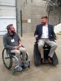 Chad Hermanson in Action TrackChair and Dr. Luck