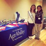 Abbie Spackman and the Centre County Grange Fair queen at PA Women's Ag Network's Symposium