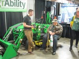 Shawn Ehlers showing lift at Ft. Wayne Farm Show