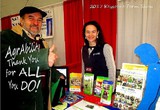 AgrAbility PA's Abbie Spackman & client at Keystone Farm Show