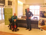 Mason Dean, GA AgrAbility, exhibiting at the ANR Extension and Specialists conference