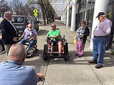 NTW friends outside Holiday Inn