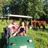 TN AgrAbility client with golf cart