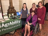 L to R - Abbie Spackman, Sen. Tartaglione, Jackie Wardle, Kendra Martin