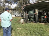 TX AgrAbility's Doug Kingman doing farm assessment