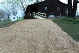 Ramp and gravel driveway put in by Baptist church members