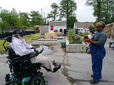 Client at Veterans Employment Base Camp and Organic Garden