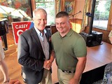 Lietuenant Colonel Oliver North and Chris Dorsey