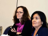 Dr. Aida Balsano, USDA/NIFA, and Betty Rodriguez, NC AgrAbility Partnership project manager