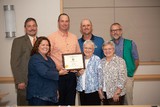 Dr. Deborah Reed and team with national winners' award