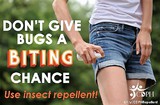 Use insect repellant advertisement