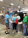 Nahshon Bishop and Susan Jaster, Lincoln University and MO AgrAbility, at MO State Fair