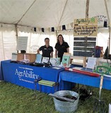 Abbie Spackman and Kendra Martin at Ag Progress Days