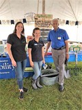 Abbie Spackman, Kindra Martin, and Dr. Connie Baggett at Ag Progress Days