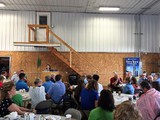 Abbie Spackman's dairy talk at the Ag Progress Days