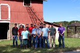 OH State Ag Syistems Management club members at BaaLiss Frass Farm