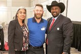 L to R - Kara Boyd, Mike Lewis, and Dr. John Boyd Jr.