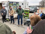 Shon (Center) and David (Rt) demonstrating tools