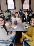 Betty Rodriguez (lower rt) and others at table at Social Care Farming summit