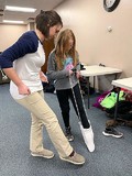 Sock activity with Kaitlyn Higgins, Blue Hill
